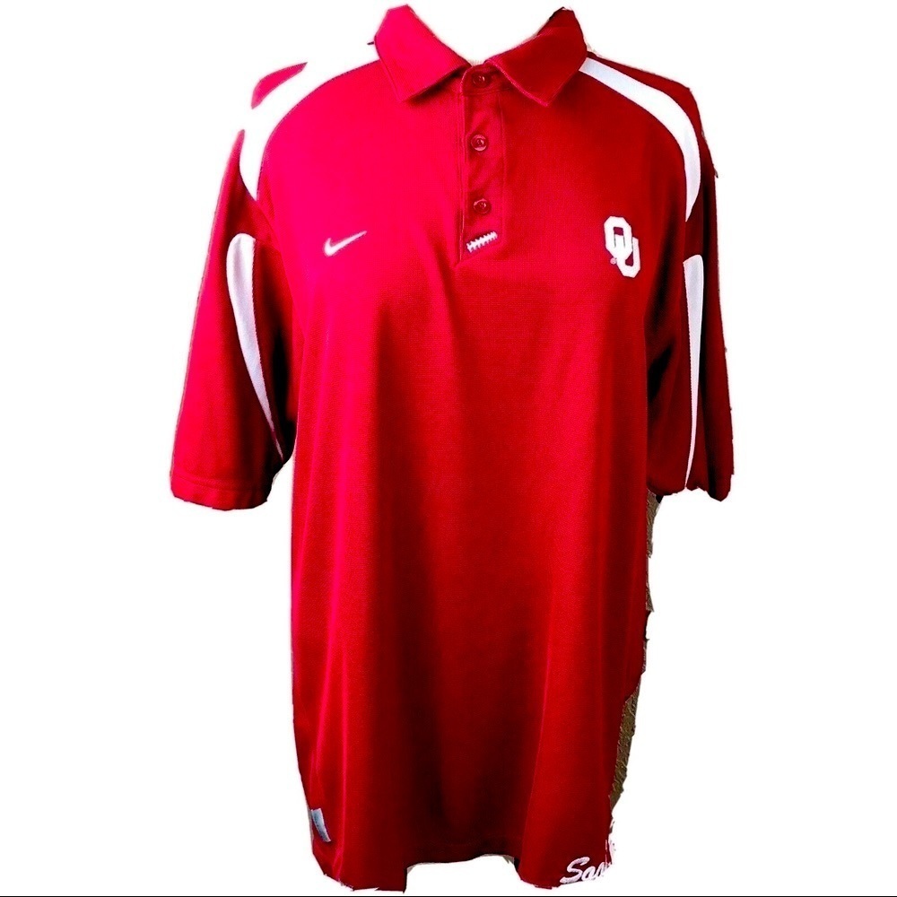 Oklahoma Sooner University OU Nike Fit shirt L.